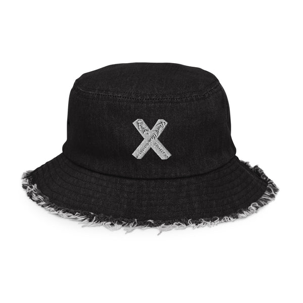 LMC Distressed denim bucket hat