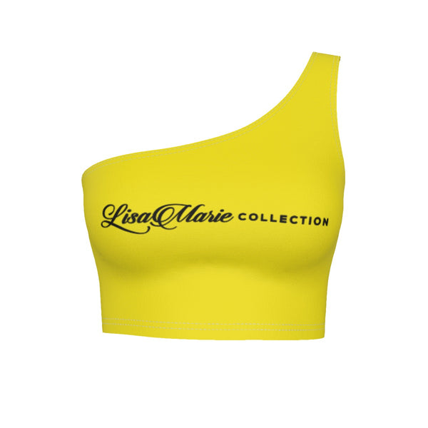 LMC Women's One-Shoulder Cropped Top